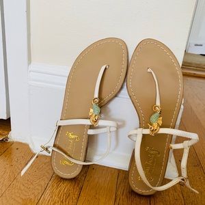 Miss Trish of Capri sandals